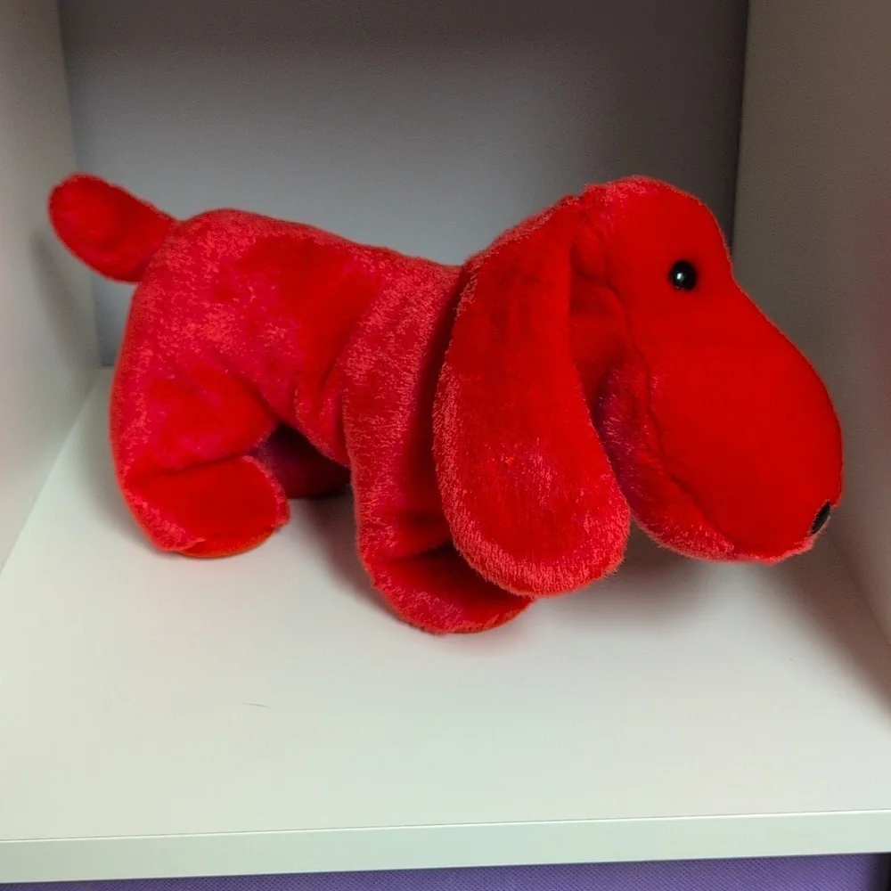💜2/$20💜 Ty Beanie Buddies Rover The Red Dog Plush, 12", No Tags - Picture 2 of 4